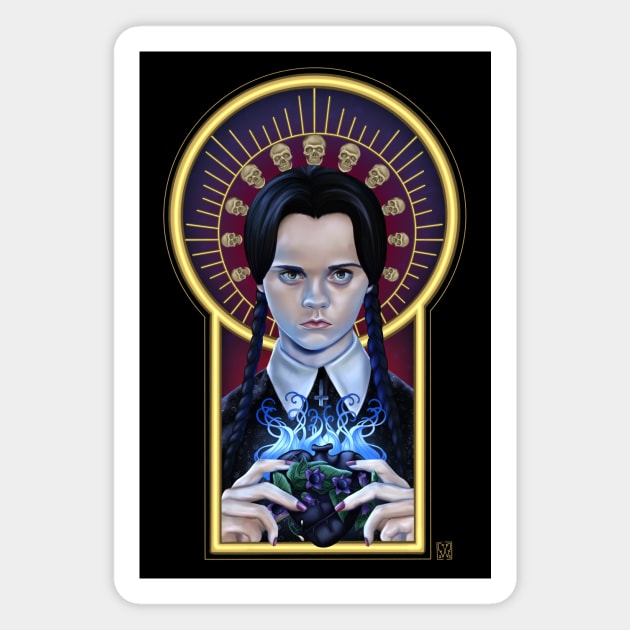 Peculiar Icons - Weds immaculate heart of darkness Magnet by VixPeculiar